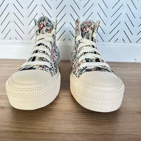✨Converse Chuck Taylor Lift Platform 8 Women Shoes Floral Tapestry Green A11992C - Picture 5 of 11